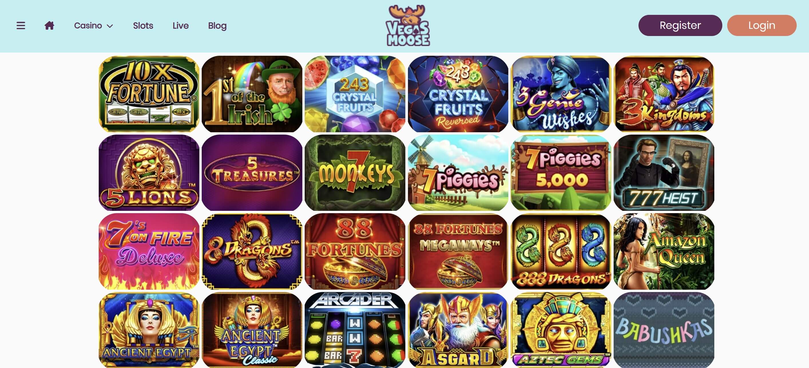 vegas moose casino slots